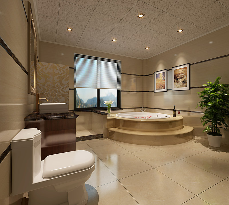 现代前卫风格室内装修效果图-荣安花园复式150平米-卫生间 现代前卫风格室内装修效果图-荣安花园复式150平米-卫生间