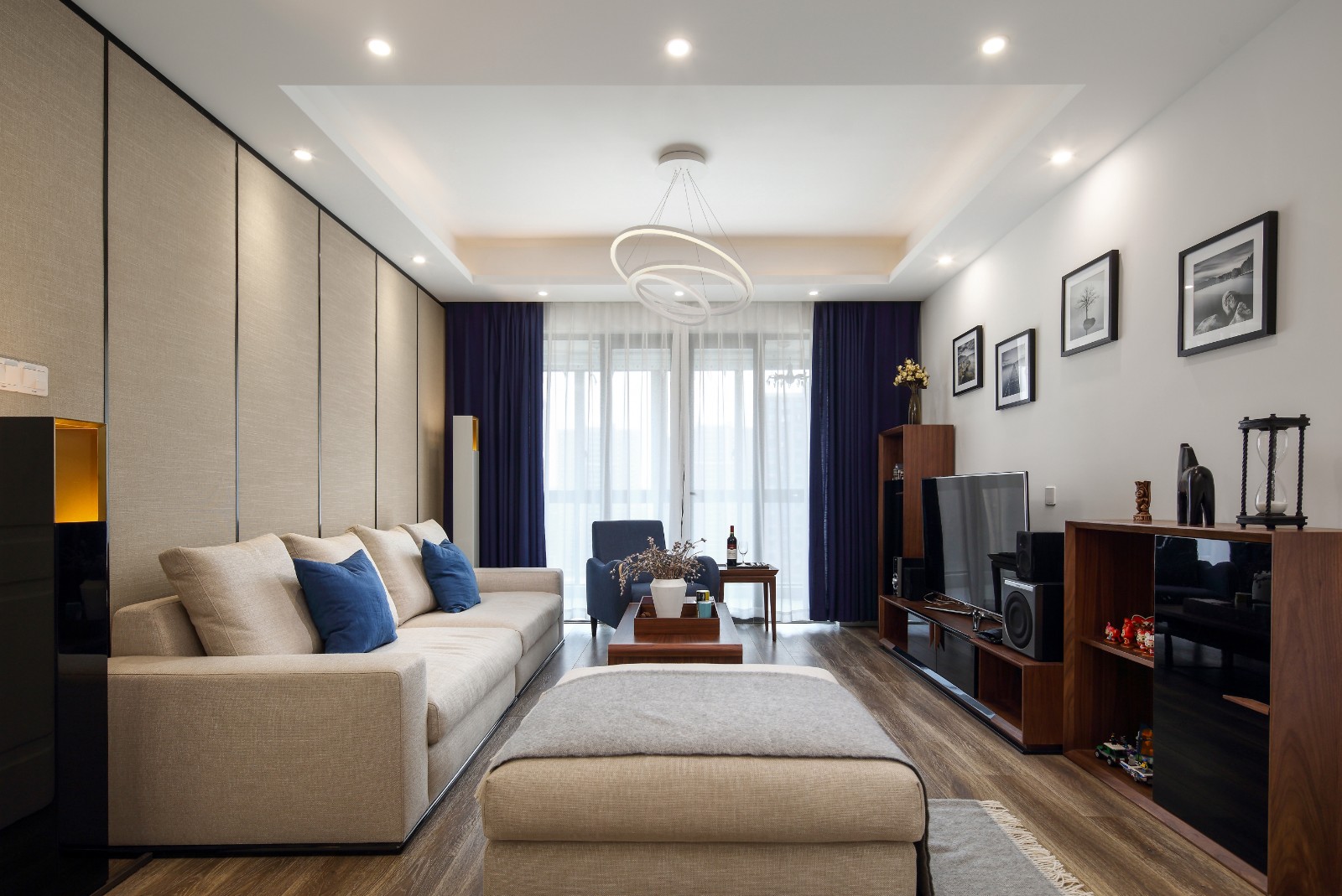 装修案例新中式风格室内装修效果图-客厅 装修案例新中式风格室内装修效果图-客厅