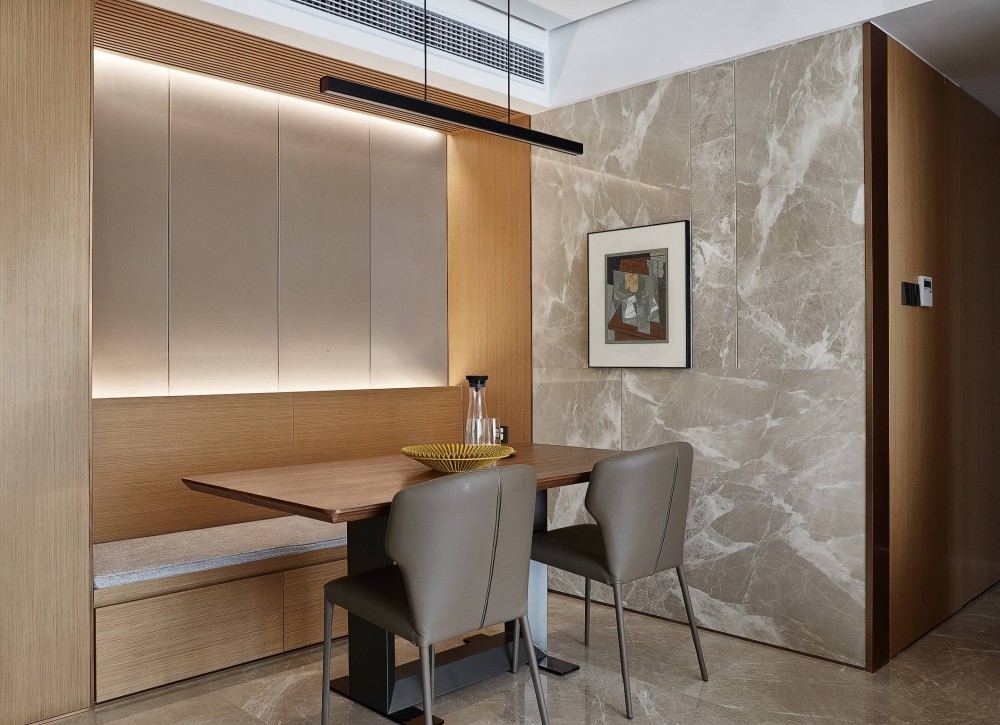 现代简约风格室内家装案例效果图-餐厅 现代简约风格室内家装案例效果图-餐厅