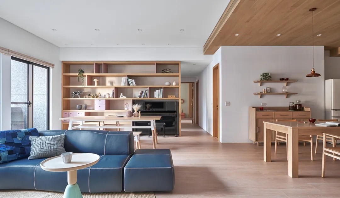 现代原木风格家装设计室内装修效果图-客厅 现代原木风格家装设计室内装修效果图-客厅