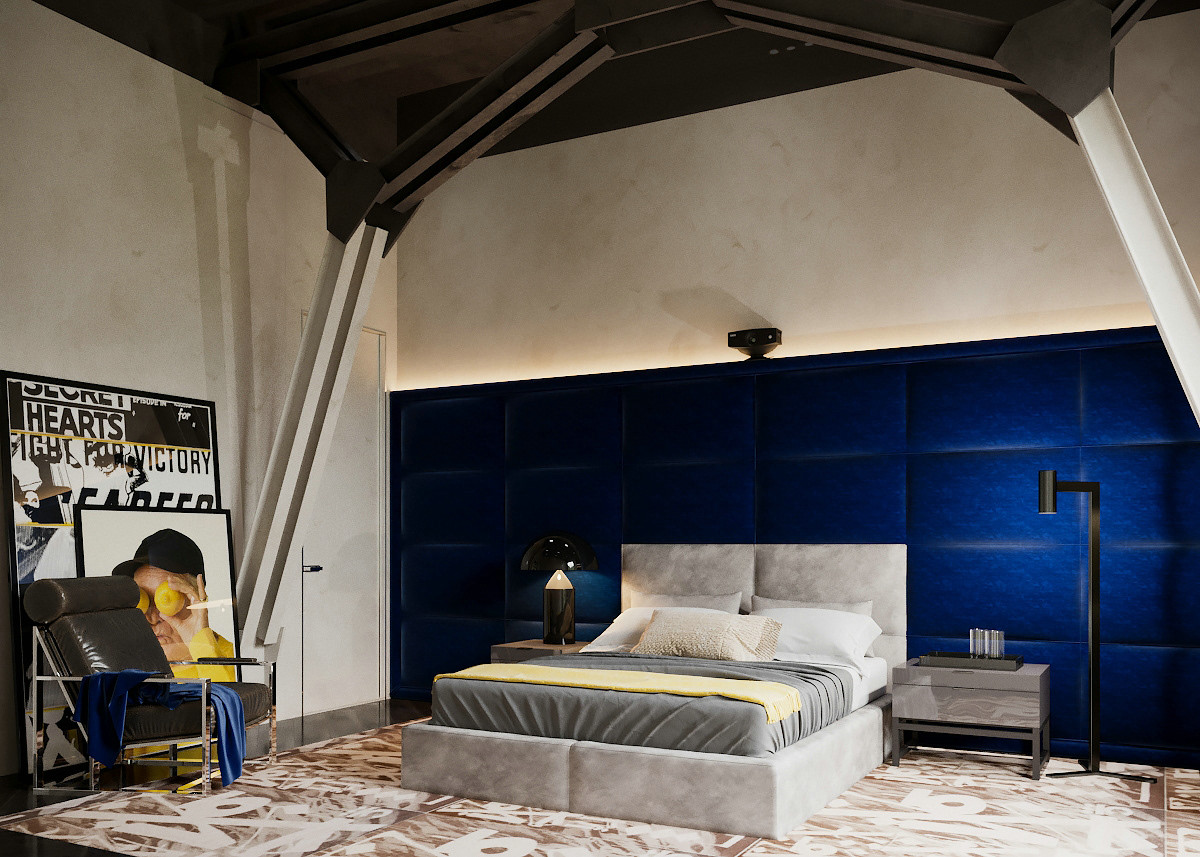 佛山装修公司混搭风格室内装修效果图-卧室 佛山装修公司混搭风格室内装修效果图-卧室